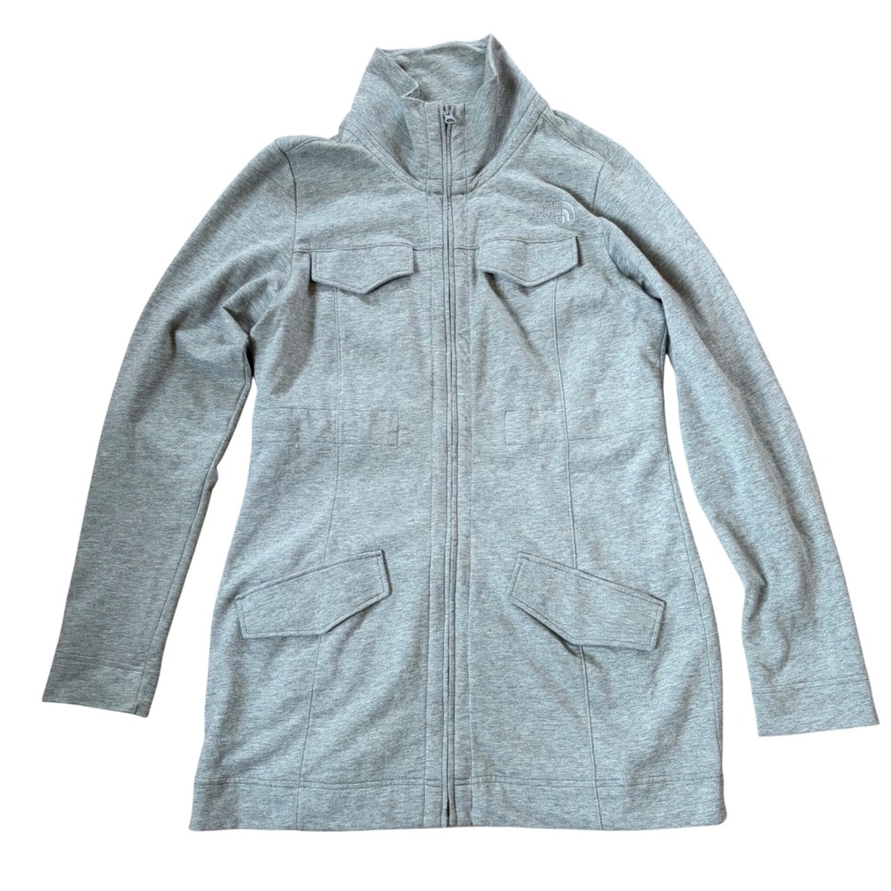 The North Face Women's Gray Utility Field Jacket Coat Small Cotton Lightweight - Picture 7 of 11